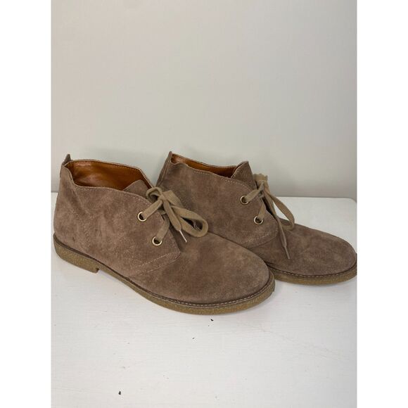 Lucky Brand Tan Suede Ankle Boots - Picture 1 of 6